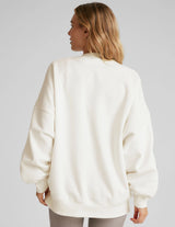 Luxefleece Oversized Sweatshirt by Beyond Yoga | Fresh Snow