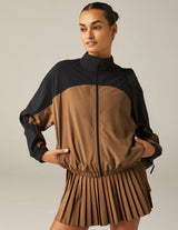 Colorblock Go Retro Jacket Deep Tan/True Black