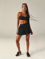 If You Pleats Mini Skirt True Black