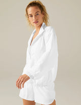 In Stride Half Zip Pullover by Beyond Yoga | True White