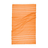 Salt Water Sun Turkish Towel by Riviera Towel Company | Orange Sunset - Zen&Zip