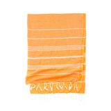 Salt Water Sun Turkish Towel by Riviera Towel Company | Orange Sunset - Zen&Zip