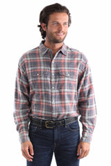 Signature Yarn Dyed Shirt by Scully in Blue