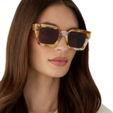 Greer Polarized by DIFF | Gilded Tortoise + Brown