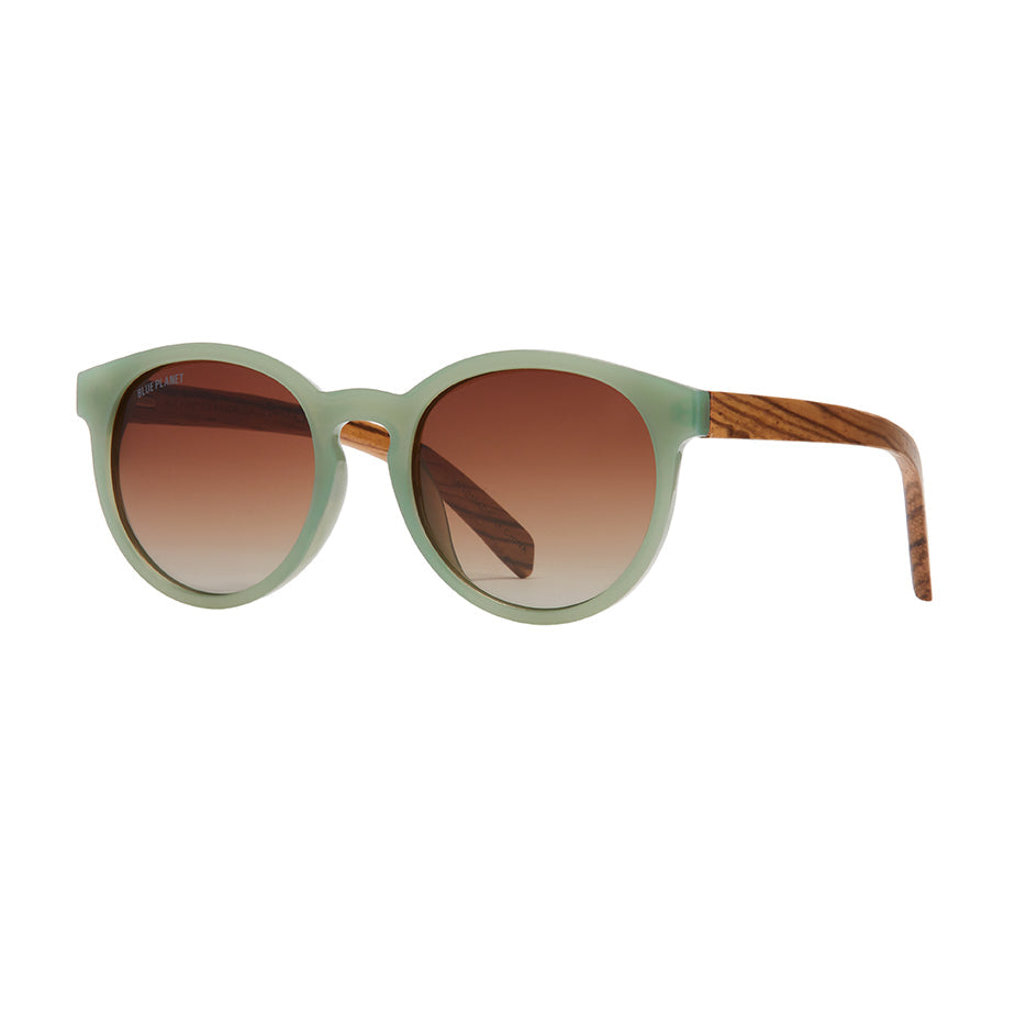 Reagan by Blue Planet | Sage Green/Zebra Wood/Gradient Brown Polarized