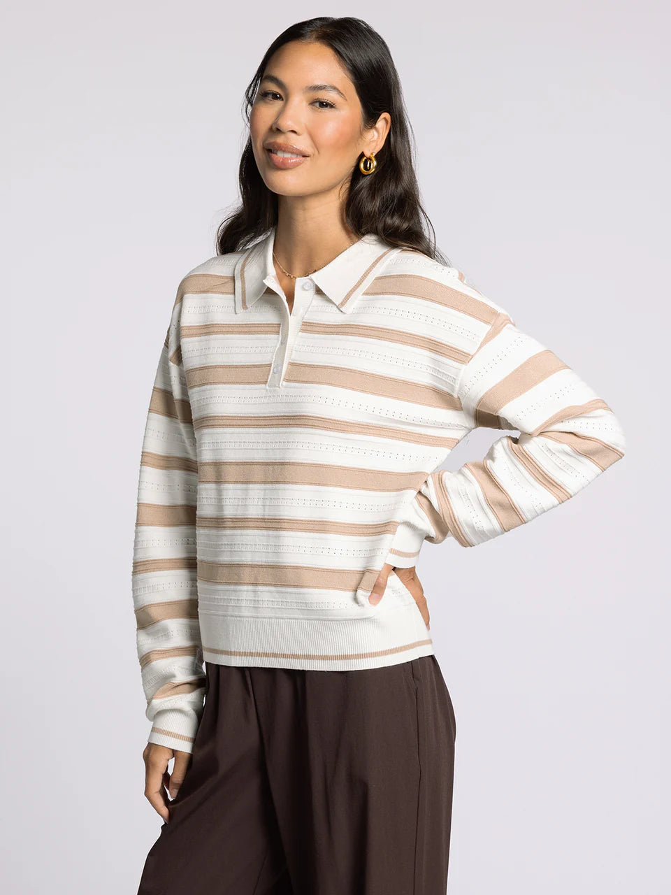 Briana Sweater by Thread & Supply | Ivory Taupe