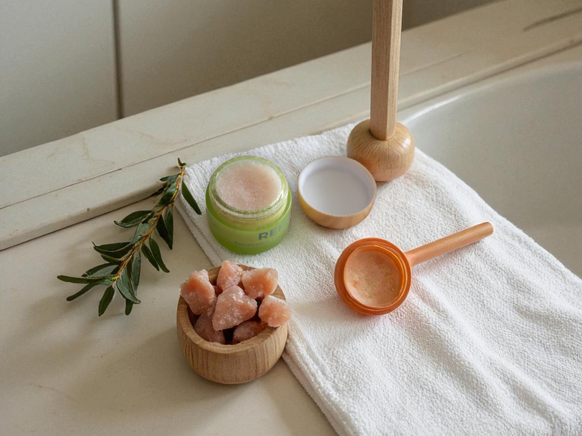 Refine Salt Scrub by Mission Bliss | Eucalyptus Himalayan Salt Scrub