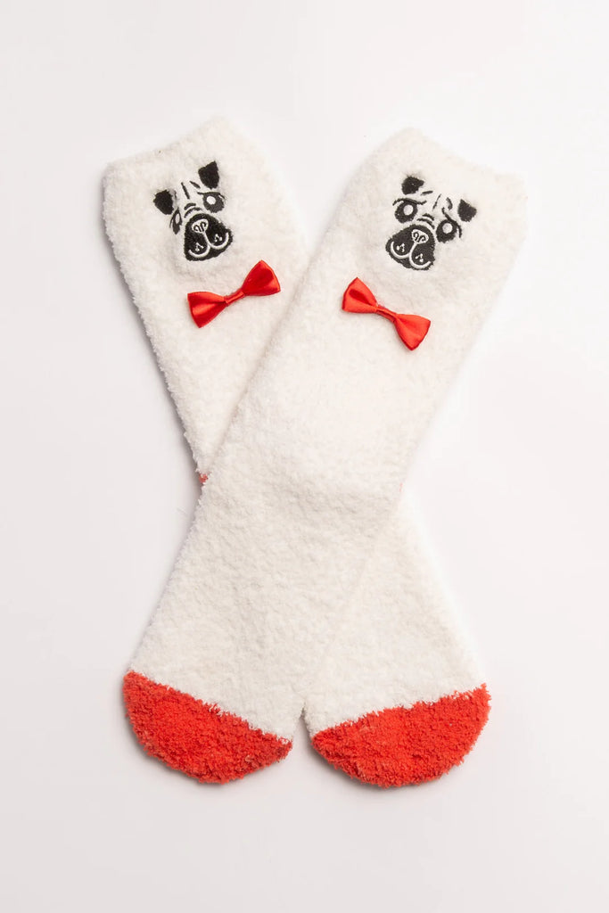 Tall Fun socks Ivory Pug