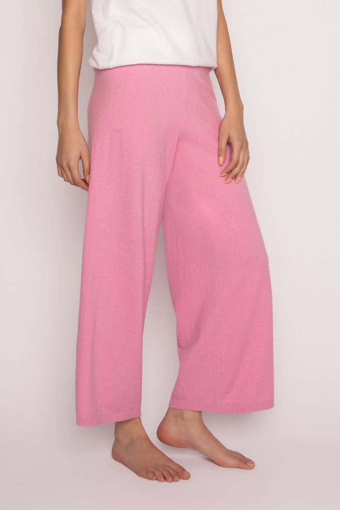 Crop Lounge Pants Pink Lilac