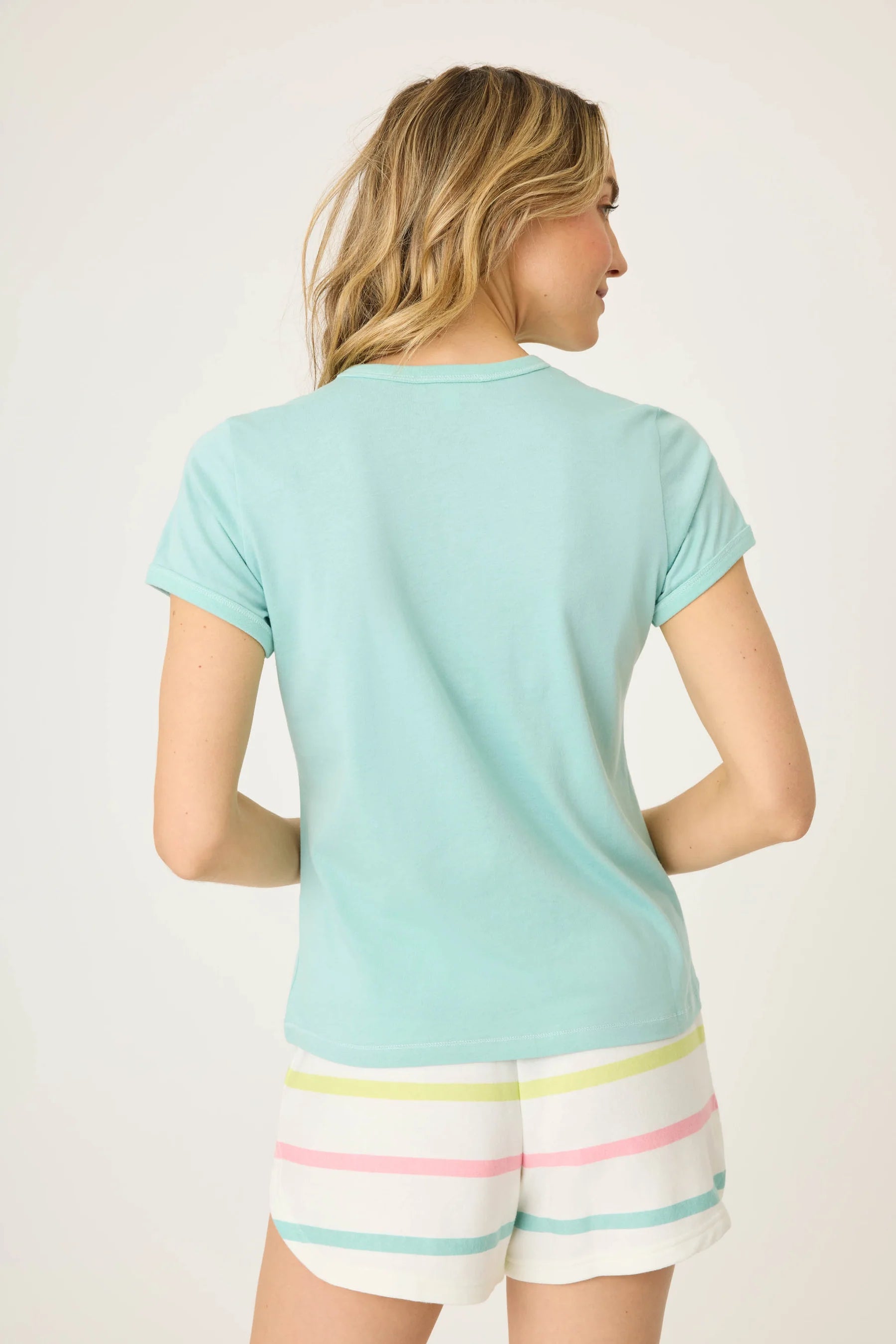 Limes and Sunshine Graphic Margarita Tee by P.J. Salvage | Seafoam