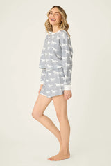 Boyfriend Boxer PJ Set by P.J. Salvage | Gray