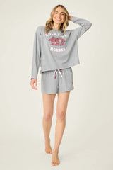 Hold Your Horses PJ Set by P.J. Salvage | Dark Heather Gray