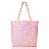 Miter Lineup Reversible Tote by Aloha Collection | Nectarine/Lavande