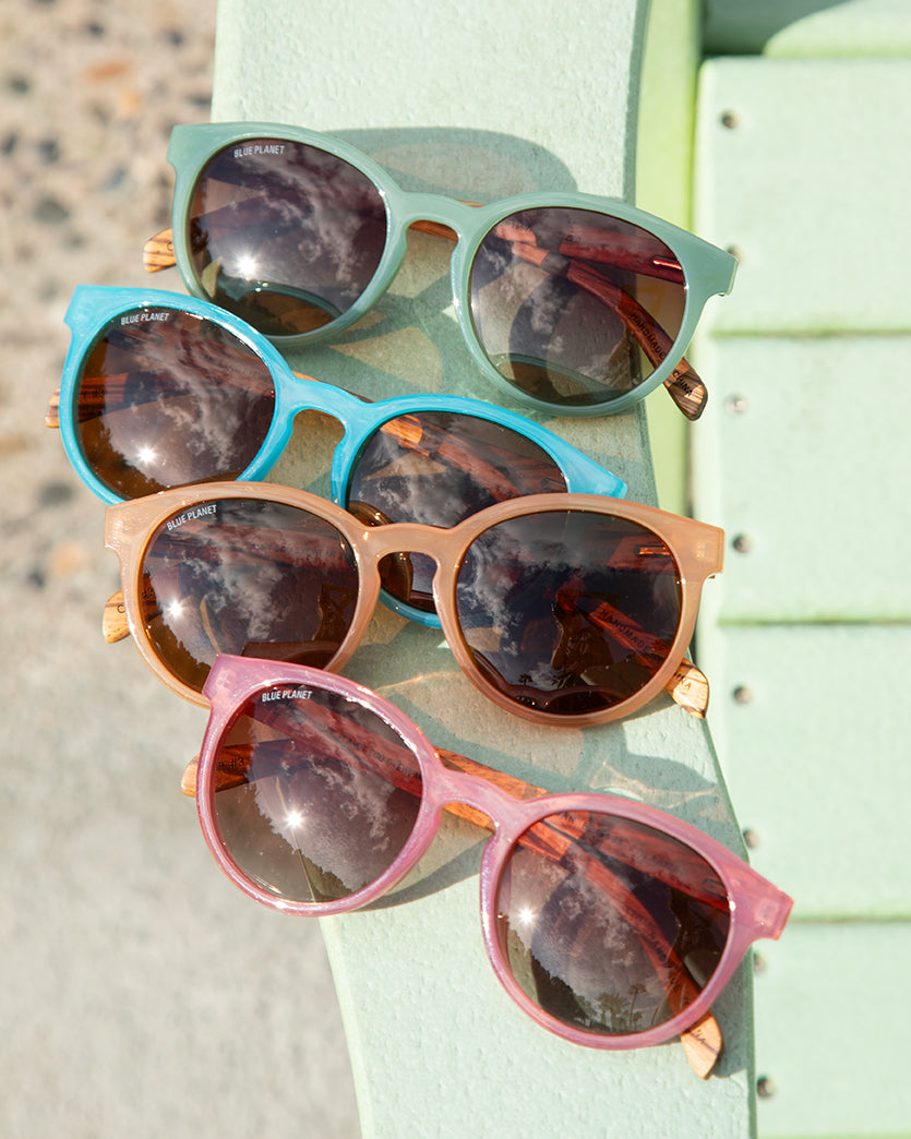 Reagan by Blue Planet | Sage Green/Zebra Wood/Gradient Brown Polarized