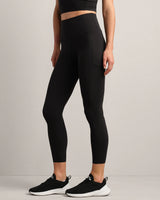 Heather Revive 7/8 Pocket Legging by Rhone | Black Heather