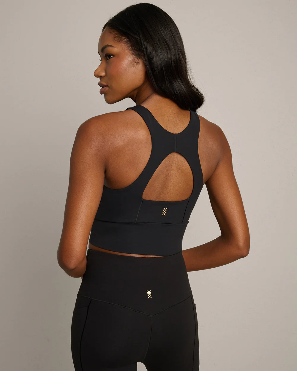 Revive Scoop Longline Bra by Rhone | Pure Black