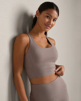 Revive Scoop Longline Bra by Rhone | Smokey Taupe