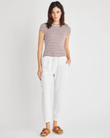 Angie Straight Leg Pant White