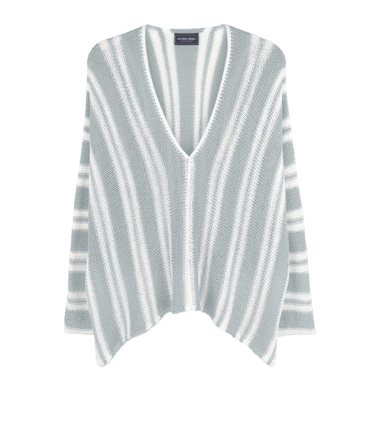 Boardwalk Top Cotton by Wooden Ships | Permafrost/Breaker White - Zen&Zip