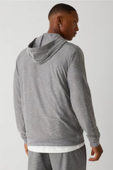 The Cloud Jersey Hoodie by Fabletics | Onyx Heather