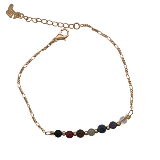7 Chakras Bracelet by Sai Brazil | 18k Gold Plated - Zen&Zip