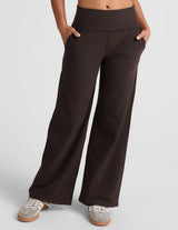 Spacedye Laid Back Wide Leg Pant by Beyond Yoga | Dark Chocolate Heather