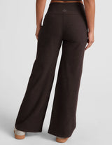 Spacedye Laid Back Wide Leg Pant by Beyond Yoga | Dark Chocolate Heather