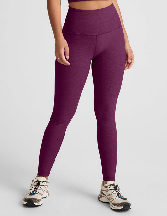 Spacedye Walk and Talk HW Capri Legging by Beyond Yoga | Aubergine Beet