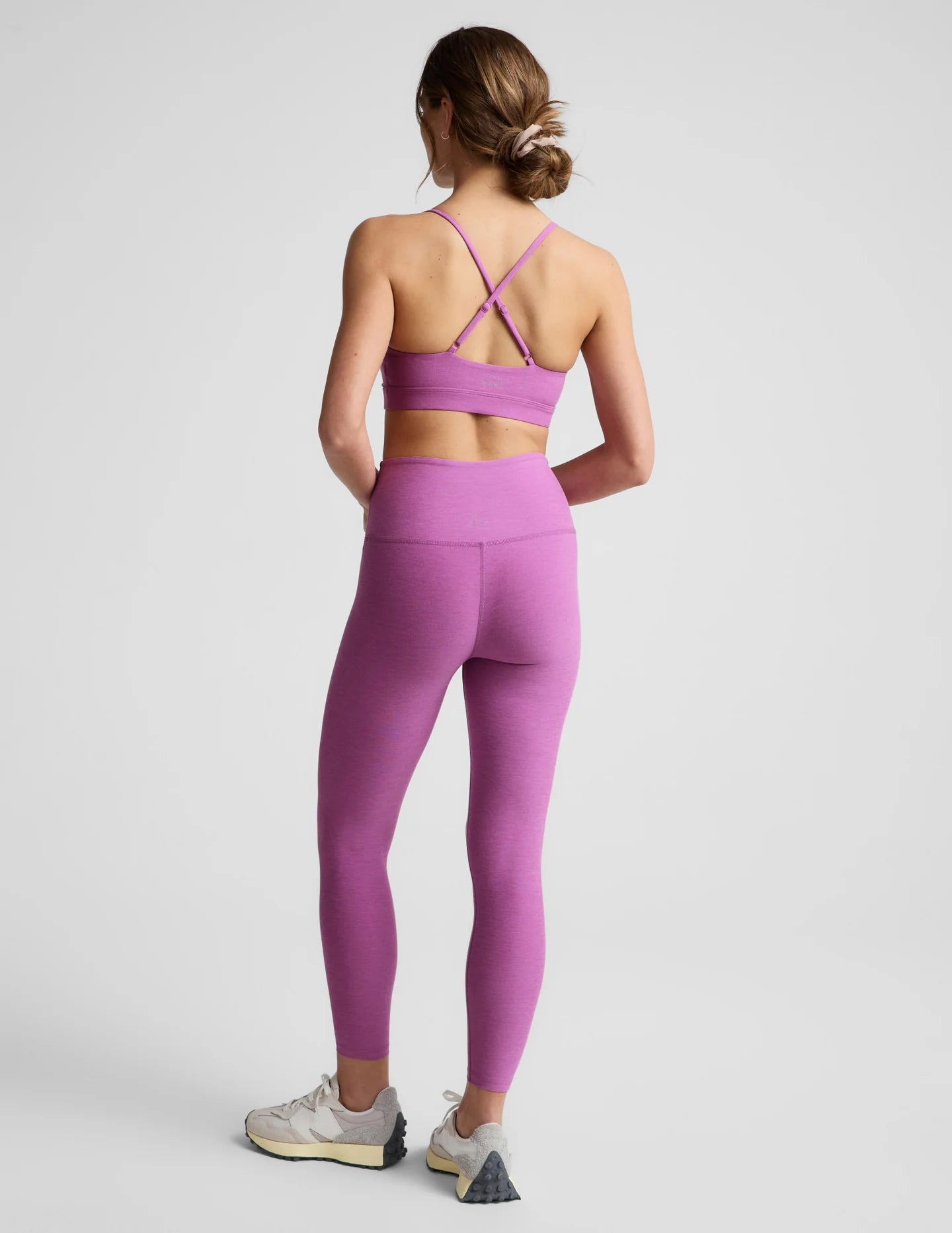 Spacedye Caught In The Midi HW Legging by Beyond Yoga | Fun Fuchsia Heather
