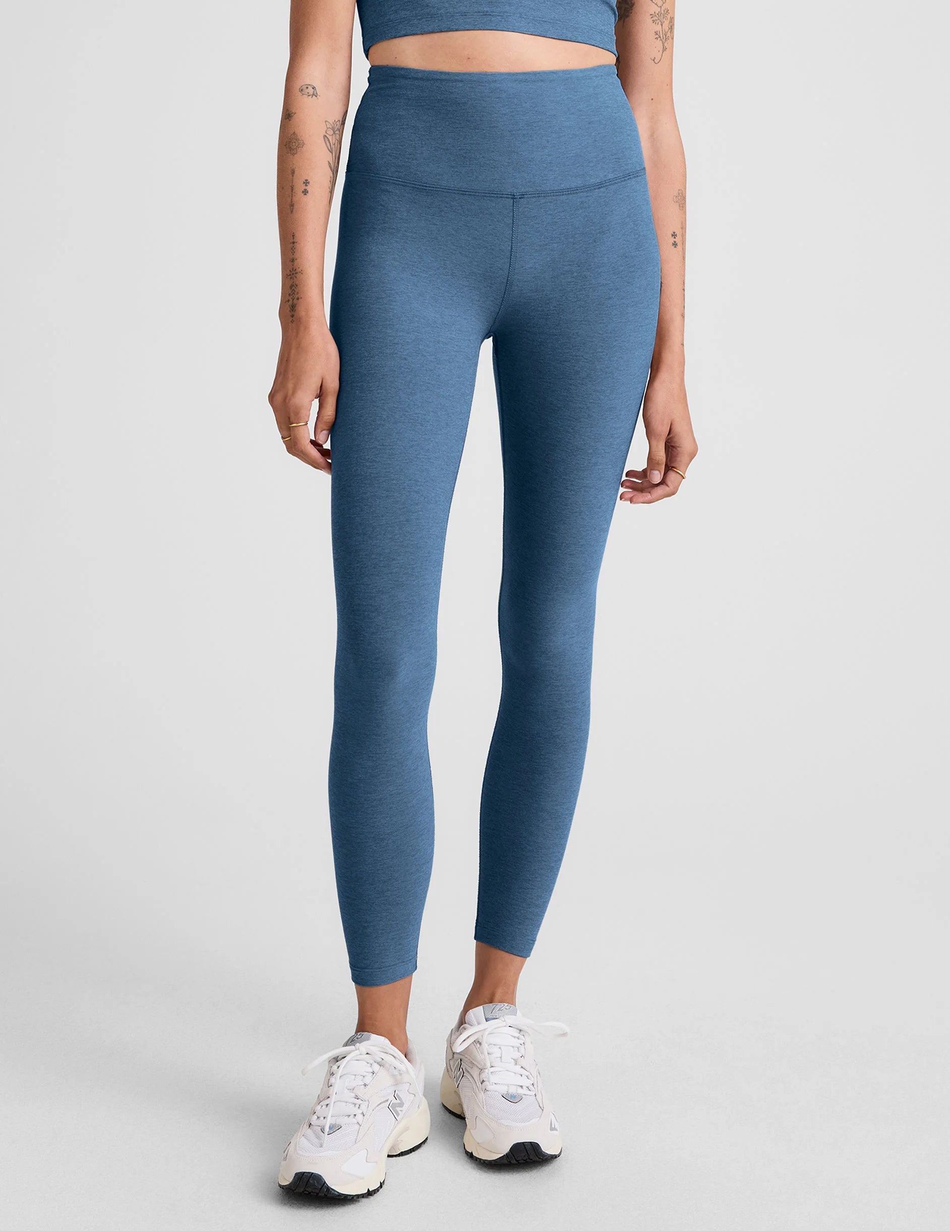 Spacedye Caught in the Midi HW Legging by Beyond Yoga | Washed Denim