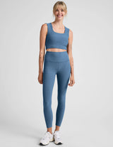 Spacedye Caught in the Midi HW Legging by Beyond Yoga | Washed Denim