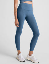Spacedye Caught in the Midi HW Legging by Beyond Yoga | Washed Denim