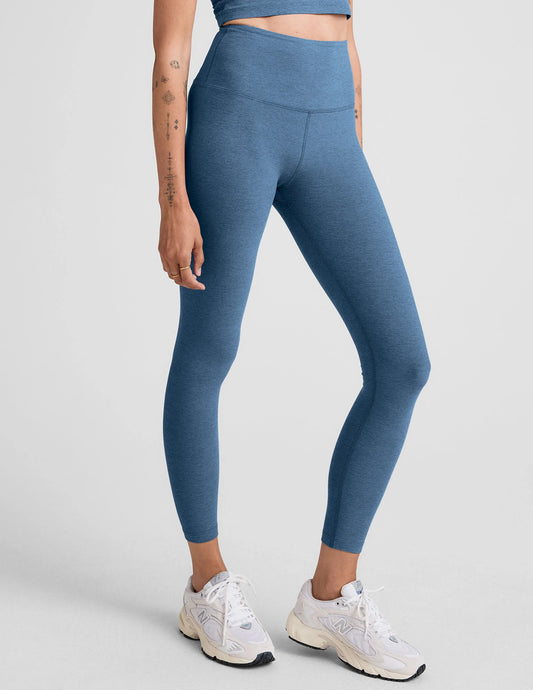 Spacedye Caught in the Midi HW Legging by Beyond Yoga | Washed Denim