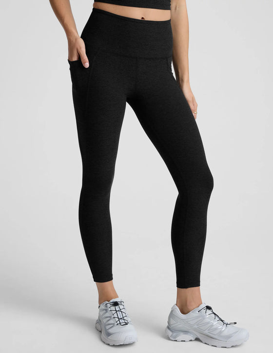 Spacedye Out of Pocket HW Midi Legging by Beyond Yoga | Darkest Night