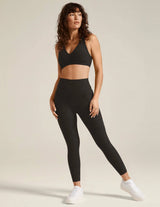 Spacedye Out of Pocket HW Capri Legging by Beyond Yoga | Darkest Night