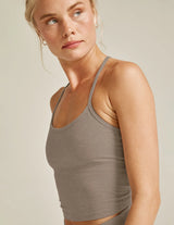 Spacedye Slim Racerback Cropped Tank by Beyond Yoga | Birch Hthr