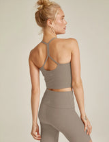 Spacedye Slim Racerback Cropped Tank by Beyond Yoga | Birch Hthr