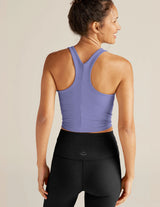 Spacedye Refocus Cropped Tank Periwinkle Cloud Hthr