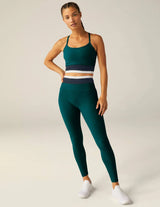 Spacedye Horizon Colorblock High Cropped Tank by Beyond Yoga |  Majestic Blue