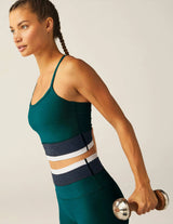 Spacedye Horizon Colorblock High Cropped Tank by Beyond Yoga |  Majestic Blue