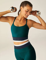 Spacedye Horizon Colorblock High Cropped Tank by Beyond Yoga |  Majestic Blue