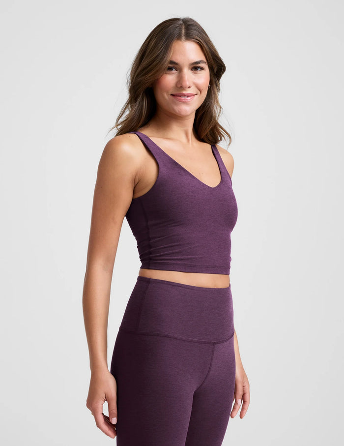Spacedye Good Day Cropped Tank by Beyond Yoga | Brilliant Blackberry
