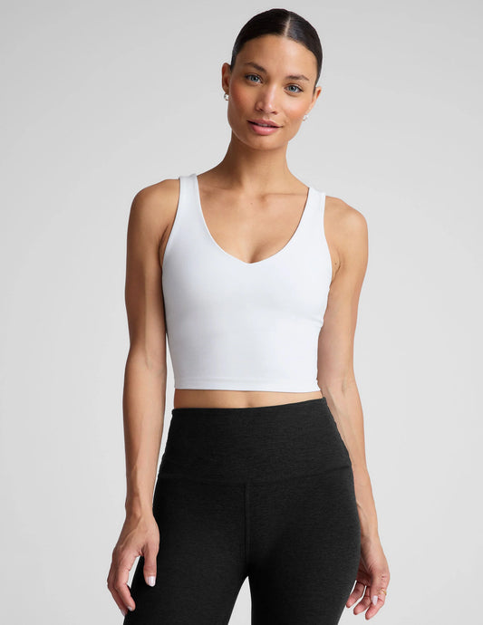 Spacedye Good Day Cropped Tank by Beyond Yoga | Cloud White - Zen&Zip