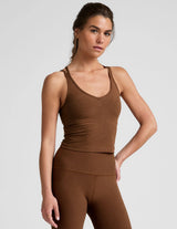 Spacedye Get Across Tank by Beyond Yoga | Bold Mocha Heather
