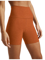 Spacedye Keep The Pace Biker Short Warm Clay Heather