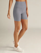 Spacedye Keep Pace Biker Short Cloud Gray Hthr