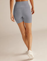 Spacedye Keep Pace Biker Short Cloud Gray Hthr