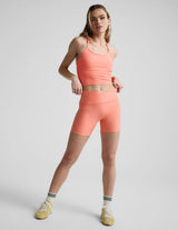 Spacedye At Your Leisure 5" Biker Short by Beyond Yoga | Dreamsicle Heather