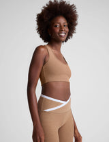 Spacedye Simplicity Bra by Beyond Yoga | Desert Sand Hthr