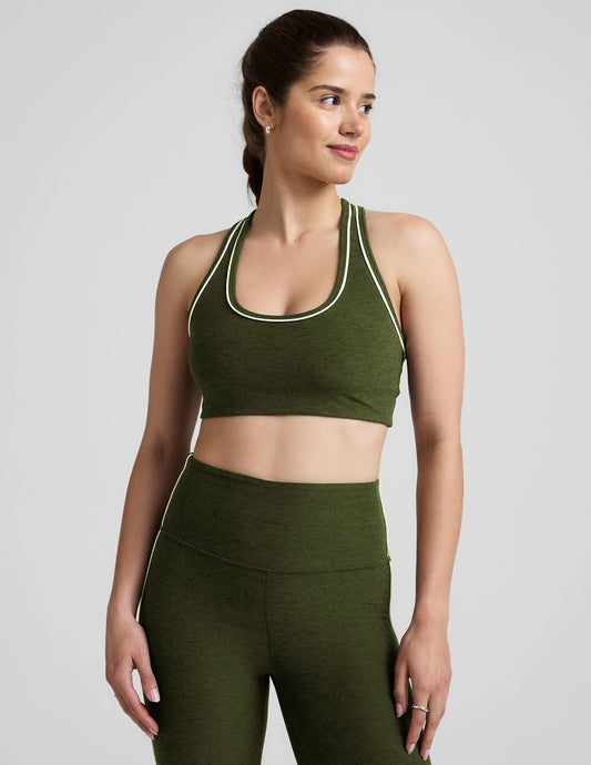 Spacedye Ready Bra by Beyond Yoga | Army Green Heather